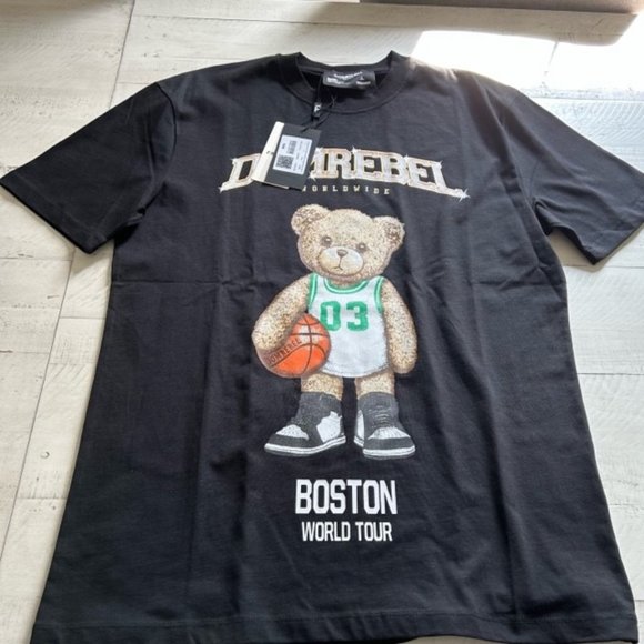 DOMREBEL logo-print cotton T-shirt - Picture 3 of 5